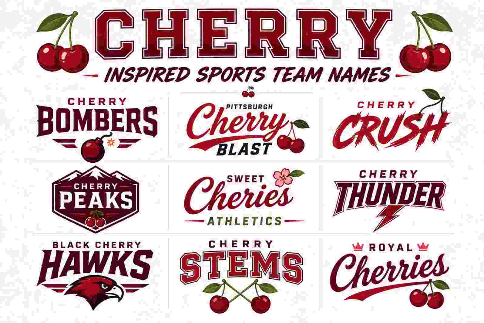 What Are Some Cherry Inspired Sports Team Names