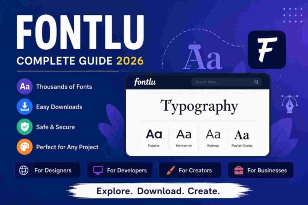Fontlu review 2026 featured image showing font features and typography interface