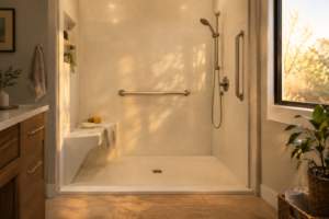 Key Takeaways Jacuzzi Bath Remodel focuses on targeted bathtub and shower updates, including tub-to-shower conversions and accessibility features. Many projects can be installed in as little as one day, although site conditions and project scope can extend the timeline. Low-threshold entries, seating, grab bars, handheld showerheads, and slip-resistant surfaces can support safer daily use. Its Tri-Tek acrylic systems and grout-free wall surrounds are designed to simplify routine maintenance.