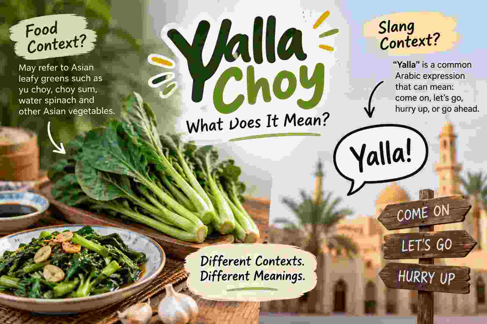 Yalla Choy: Meaning, Slang, Vegetable, Uses and More